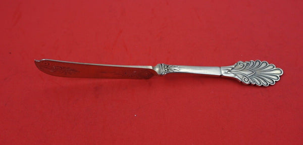 Grecian by Gorham Sterling Master Butter flat handle brite-cut twist 7 1/4"
