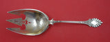 Emperor by Knowles Sterling Vegetable Fork 3-tine brite-cut marked coin 9 1/4"