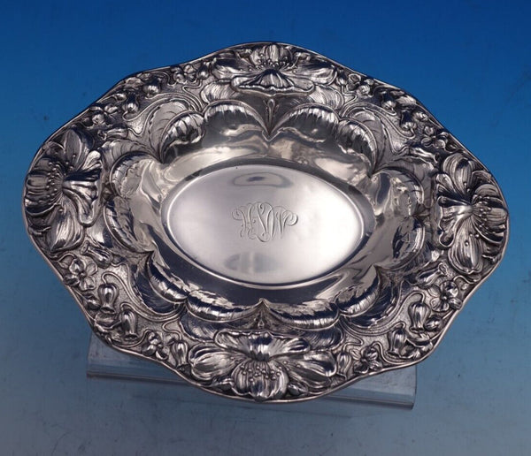 Poppy by Gorham Sterling Silver Nut Dish #A2737 7" x 5 1/2" x 1 1/4" (#8158)