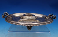 George Unite Sterling Silver Tray for Inkwell Footed Diapering Border (#7412)