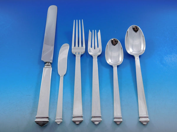 Hampton by Tiffany Sterling Silver Flatware Set for 8 Service 48 pcs Dinner