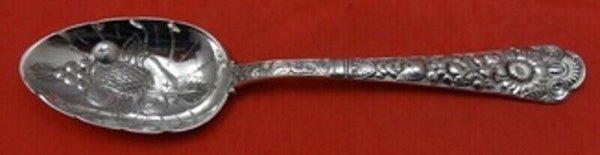 Cluny by Gorham Sterling Silver Berry Spoon Hand Chased w/Fruit in Bowl 8 1/4"