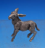 Buccellati Italian Sterling Silver Donkey Figurine 2 1/4" x 2 1/2" (#0312)