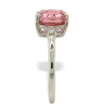 14k Gold 2.24ct Pink / Peach Genuine Natural Tourmaline Ring w/Diamonds #J7441