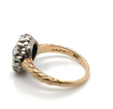 14k Gold and Platinum Mine Cut 1 Carat TW Genuine Natural Diamond Ring (#J5448)