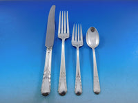 Orchid by International Sterling Silver Flatware Set for 8 Service 68 pcs Dinner