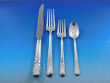 Orchid by International Sterling Silver Flatware Set for 8 Service 68 pcs Dinner