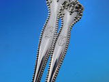 Raleigh by Alvin Sterling Silver Flatware Set 12 Service 76 pcs Beaded Dinner