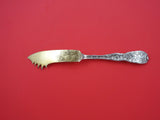 Chrysanthemum Vermeil by Tiffany and Co Sterling Cheese Knife w/ pick GW 8 1/2"