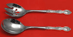 La Reine by Wallace Sterling Silver Salad Serving Set 2 Piece Custom Made HHWS