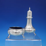 Shell by Mueck-Cary Sterling Silver Salt Pepper Set 2pc Cobalt Liner (#6808-2)