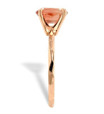 14k Rose Gold 1.45 Carat Genuine Natural Oregon Sunstone Ring 7 1/2 (#J7555)