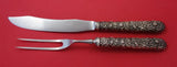 Repousse by Kirk Sterling Silver Steak Carving Set 2pc All Around Design HHWS