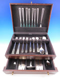 Avanti by Celsa Mexico Sterling Silver Flatware Set 8 Service Modern 59 Pieces