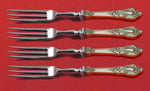 Eloquence by Lunt Sterling Silver Fruit Fork Set 4-Piece Custom Made 6" HH WS