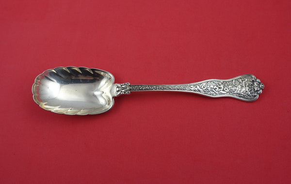 Olympian by Tiffany and Co Sterling Silver Berry Spoon leaf shaped bowl 8 3/4"
