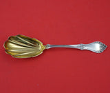 Ivy by John L. Westervelt Sterling Silver Berry Spoon Gold Washed 8 1/4" Serving