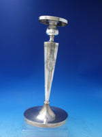 AG Sterling Silver Candlestick Pair Brite-Cut 15.1 troy ounces 11 3/4" (#6018)
