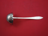 Handwrought Sterling Silver Bouillon Ladle w/ ribbon & shield 8 1/2"