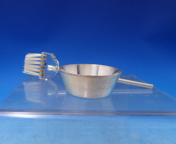 International Silver Co Silverplate Lobster Dish w/ Butter Brush Set 2pc (#7174)