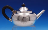 Winthrop by Tiffany and Co Sterling Silver Wood Tea Set 5pc (#9056) Beautiful!
