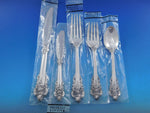 Grande Baroque by Wallace Sterling Silver Flatware Set Service 61 pieces New