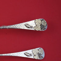 Duhme Sterling Silver Fish Serving Set GW Applied Fish Hammered Aesthetic