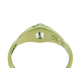 14k Yellow Gold Victorian .15ct Genuine Natural Diamond Ring (#J4771)