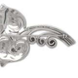 Sterling Kalo Three Leaf Large Pin w/Beads Handwrought by Bjarne Axness (#J6831)