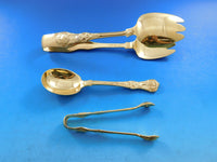 English King Gold by Tiffany & Co Sterling Silver Flatware Set 12 Service 256 pc