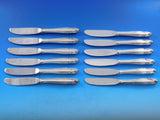 Stradivari by Wallace Sterling Silver Butter Spreader HH Mod Set 12 pcs 6 1/4"