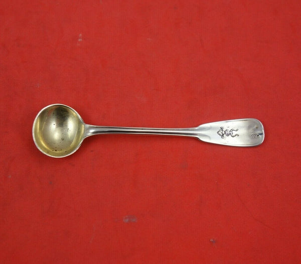 Palm by Tiffany and Co Sterling Silver Salt Spoon Master with McKay Family Crest