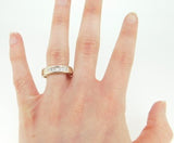 Men''s Diamond Ring Band 14k White Gold 1ct Genuine Natural Jewelry (#J2724)