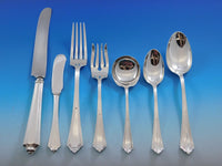 Plymouth by Gorham Sterling Silver Flatware Set 12 Dinner Service 87 pcs Dinner