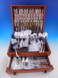 Talisman Sienna Brown Christofle Silverplate Flatware Service Set 135 pcs Unused