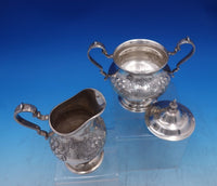 Chantilly by Gorham Sterling Silver Tea Set 4pc w /Flowers #1001-#1004/1 (#6916)