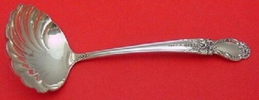 Brocade by International Sterling Silver Gravy Ladle Shell Bowl 6 1/2" Serving