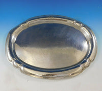 Art Silver Shop Chicago Sterling Silver Tea Tray Oval Handmade Arts Crafts #3360