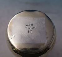 Wood and Hughes Sterling Silver Bud Vase Bright-Cut #87 5 1/2" c.1880 (#5833)