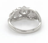 14k White Gold Vintage .50ct Genuine Diamond Engagement Ring w/GIA Report #J6748