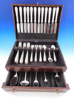 Repousse by Kirk Sterling Silver Flatware Set for 12 Service 53 Pieces Dinner