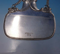 Sterling Silver Liquor Label "Sherry" with Leaf and Berry Motif #353 (#5036)