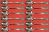 William and Mary by Lunt Sterling Silver Teaspoon Set 12 pieces 6"