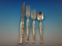 Flower Lane by Oneida Sterling Silver Flatware Set 8 Service 54 pieces