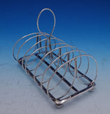 English Sterling Silver Toast Rack 5 1/2" x 6" x 4" (#7883)