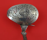 Dutch Sterling Silver Punch Ladle Pcd Strainer Date Mark 1893 Bird 3-D Face 12"