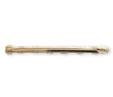 14k Yellow Gold Antique Montana Sapphire and Pearl Bar Pin Jewelry (#J7145)