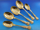 English King Gold by Tiffany & Co Sterling Silver Flatware Set 12 Service 255 pc