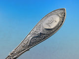 Arabesque by Whiting Sterling Silver Crumber Brite Cut Embossed Design 11 1/8"