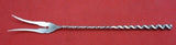 Square Twist #5 by Whiting Sterling Silver Butter Pick 2-Tine 6 1/2" Serving